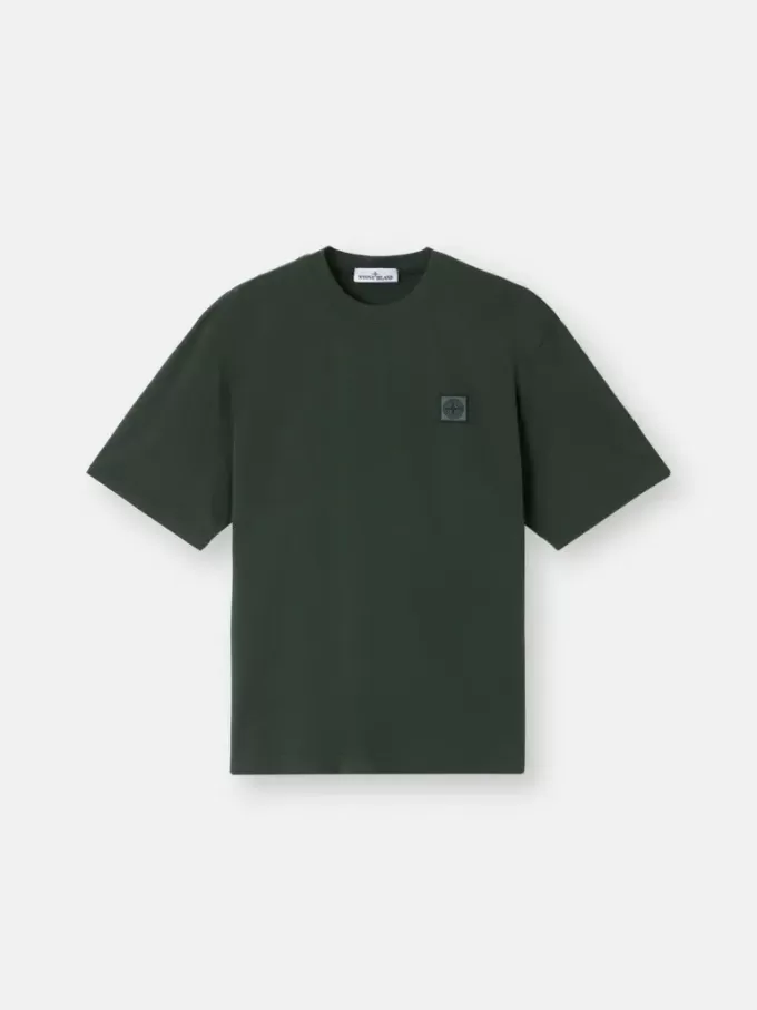 T-shirt à manches courtes et coupe classique avec patch Compass