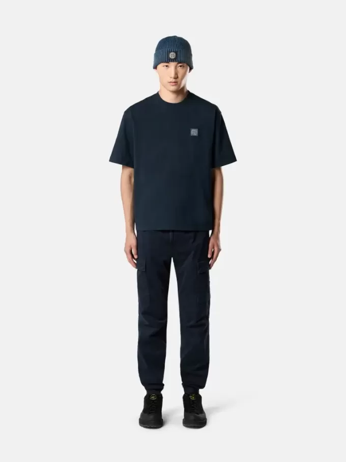 T-shirt à manches courtes et coupe classique avec patch Compass