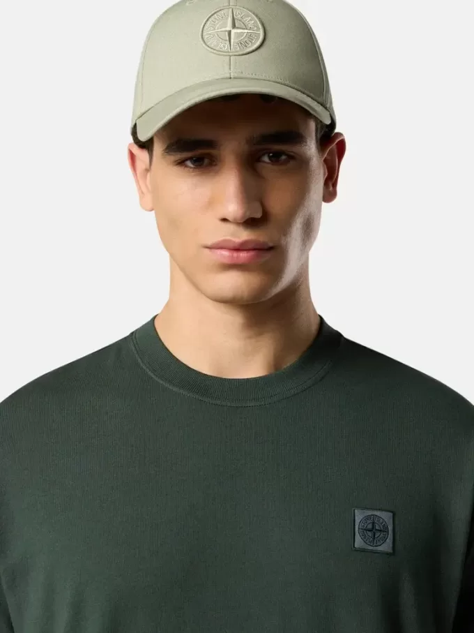 T-shirt à manches courtes et coupe classique avec patch Compass