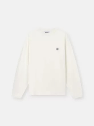 T-shirt à manches longues et coupe classique avec patch Compass ton sur ton
