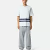 T-shirt oversize à manches courtes avec bandes imprimées