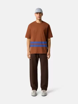 T-shirt oversize à manches courtes avec bandes imprimées T-shirt oversize à manches courtes avec bandes imprimées