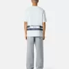 T-shirt oversize à manches courtes avec bandes imprimées