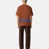 T-shirt oversize à manches courtes avec bandes imprimées