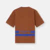 T-shirt oversize à manches courtes avec bandes imprimées