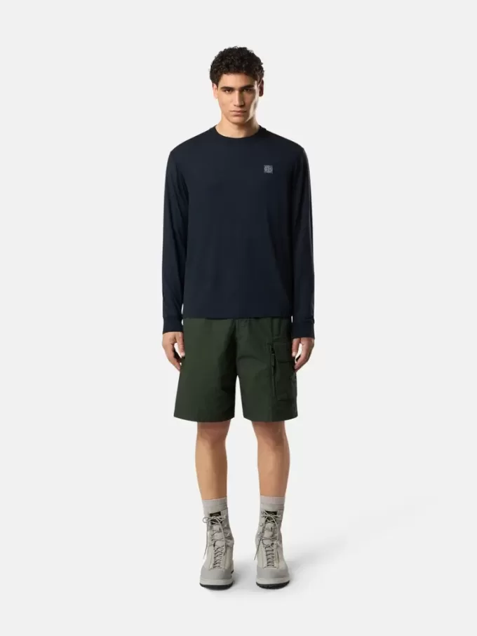 T-shirt slim fit à manches longues avec patch Compass T-shirt slim fit à manches longues avec patch Compass