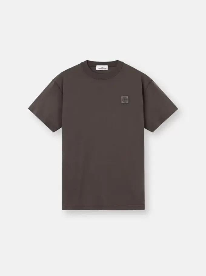 T-shirt slim à manches courtes avec patch Compass T-shirt slim à manches courtes avec patch Compass