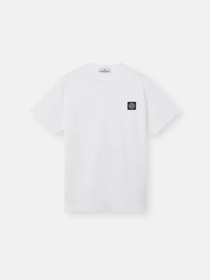 T-shirt slim à manches courtes avec patch Compass