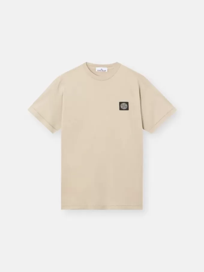 T-shirt slim à manches courtes avec patch Compass