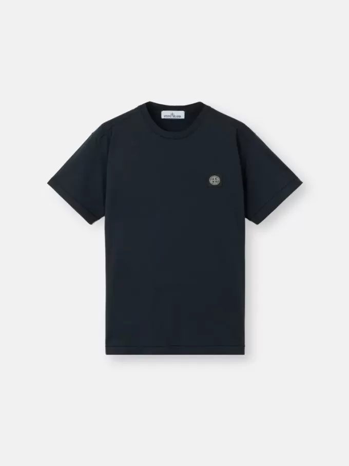 T-shirt slim à manches courtes avec patch Compass