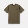 T-shirt slim à manches courtes avec patch Compass