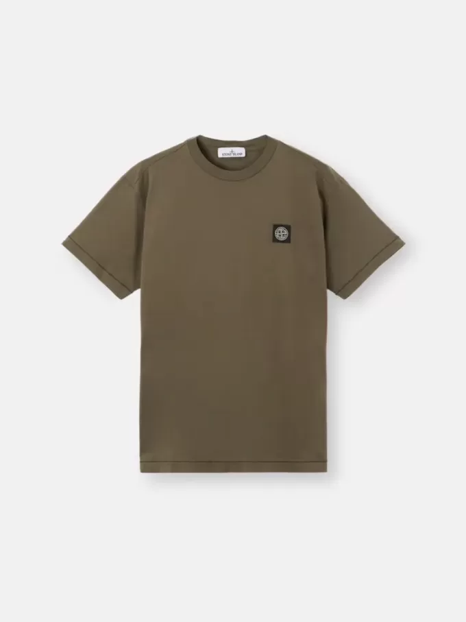T-shirt slim à manches courtes avec patch Compass