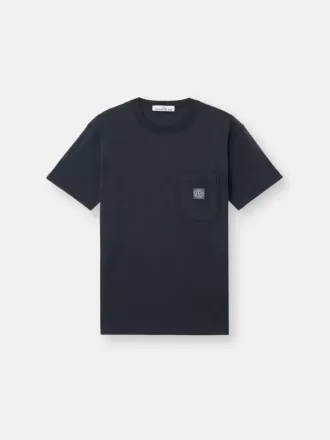 T-shirt slim à manches courtes avec patch Compass