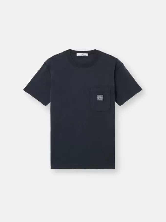 T-shirt slim à manches courtes avec patch Compass T-shirt slim à manches courtes avec patch Compass