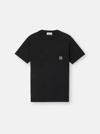 T-shirt slim à manches courtes avec patch Compass