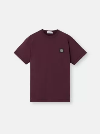T-shirt slim à manches courtes avec patch Compass