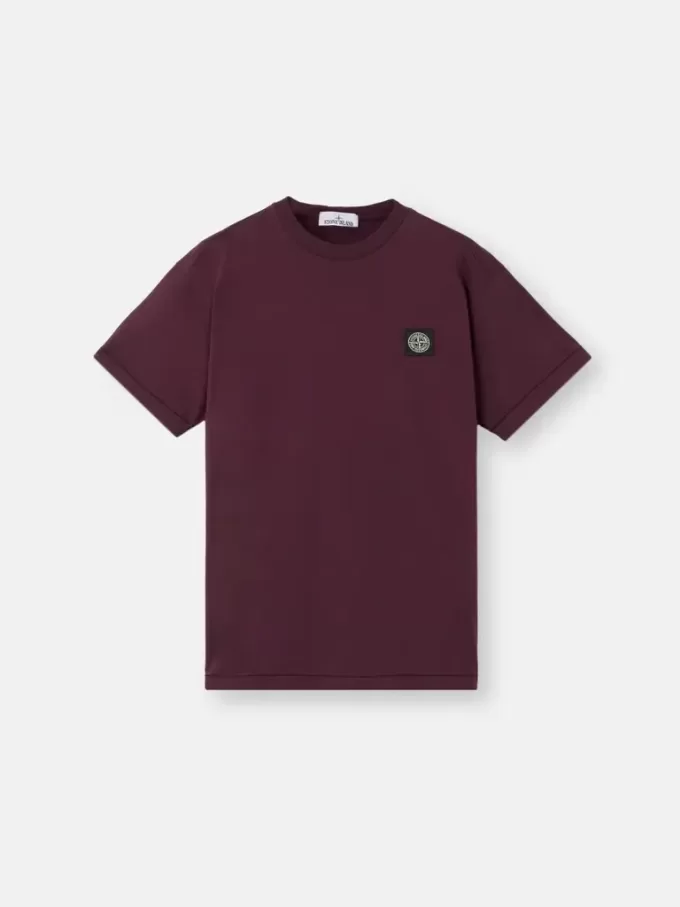 T-shirt slim à manches courtes avec patch Compass