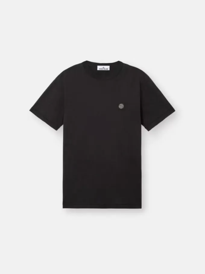 T-shirt slim à manches courtes avec patch Compass