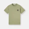 T-shirt slim à manches courtes avec patch Compass