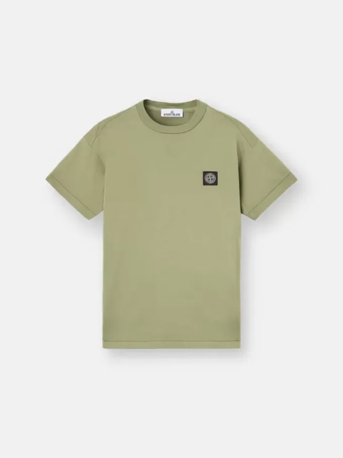T-shirt slim à manches courtes avec patch Compass