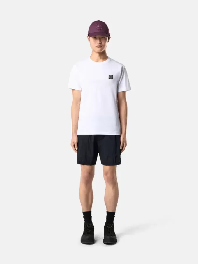T-shirt slim à manches courtes avec patch Compass