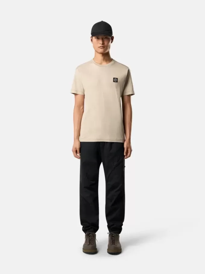 T-shirt slim à manches courtes avec patch Compass