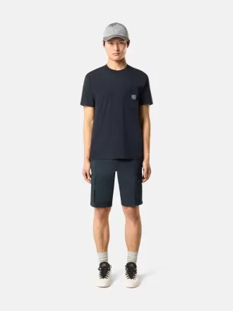 T-shirt slim à manches courtes avec patch Compass