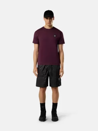 T-shirt slim à manches courtes avec patch Compass