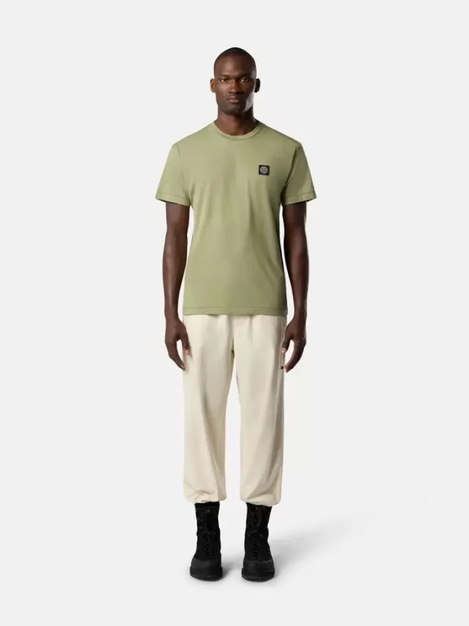 T-shirt slim à manches courtes avec patch Compass