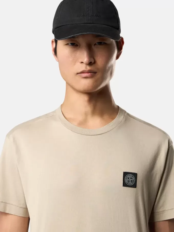 T-shirt slim à manches courtes avec patch Compass