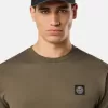 T-shirt slim à manches courtes avec patch Compass