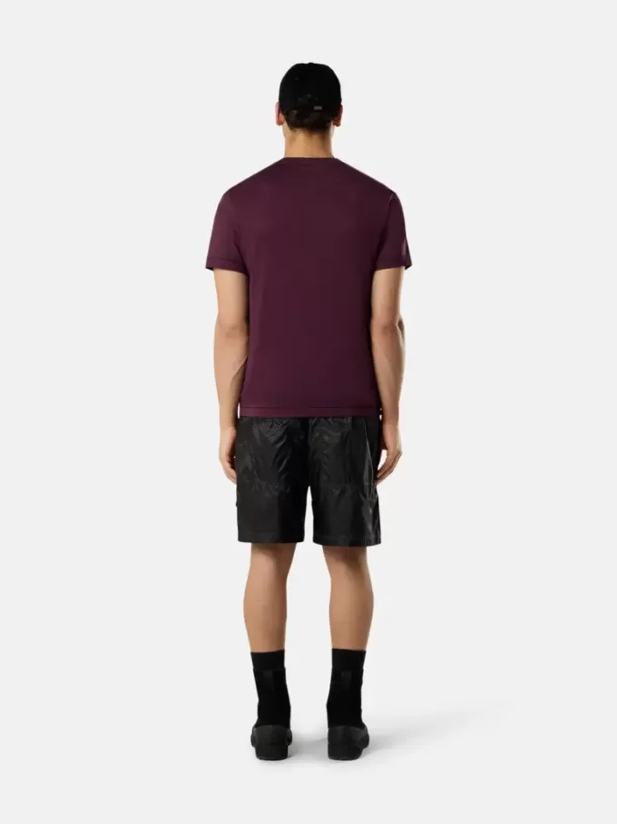 T-shirt slim à manches courtes avec patch Compass