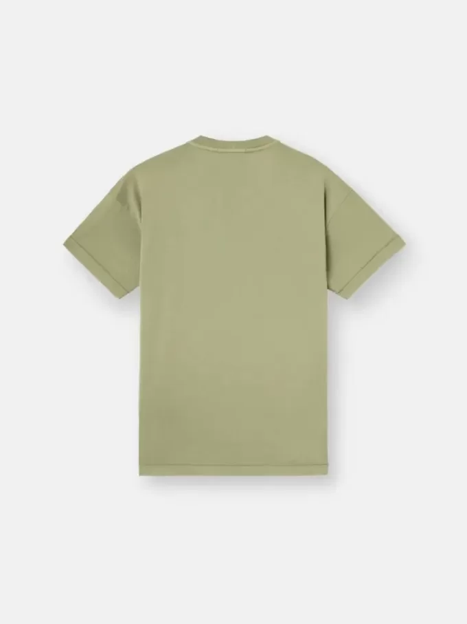 T-shirt slim à manches courtes avec patch Compass