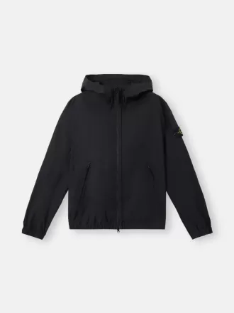 Veste à capuche avec barrière tous temps et protection anti-chute Veste à capuche avec barrière tous temps et protection anti-chute