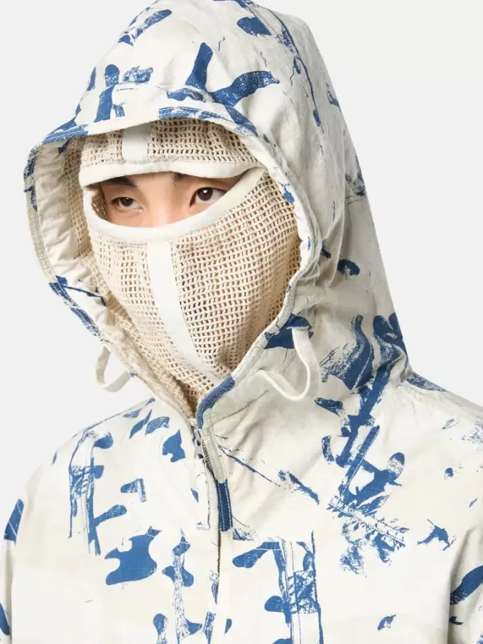 Veste à capuche avec imprimé camouflage et traitement anti-gouttes Veste à capuche avec imprimé camouflage et traitement anti-gouttes