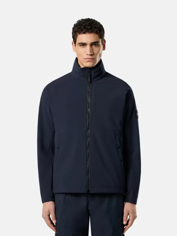 Veste coupe-vent et imperméable avec capuche dissimulée Veste coupe-vent et imperméable avec capuche dissimulée