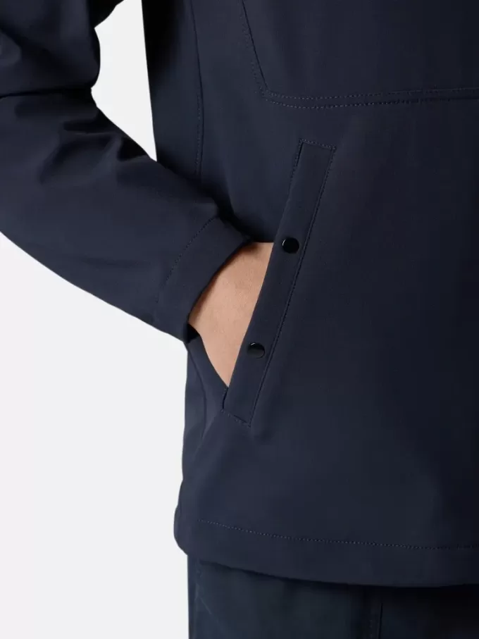 Veste coupe-vent et imperméable avec capuche dissimulée Veste coupe-vent et imperméable avec capuche dissimulée
