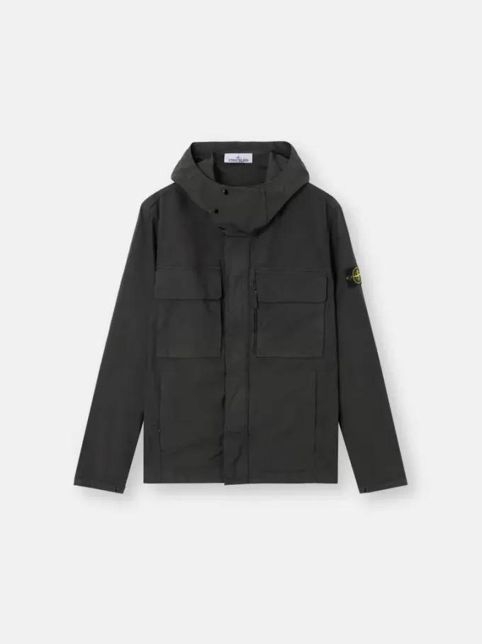 Veste de terrain à capuche avec poche anti-chute et poches poitrine Veste de terrain à capuche avec poche anti-chute et poches poitrine