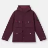 Veste de terrain à capuche avec poches anti-chute et à boutons-pression. Veste de terrain à capuche avec poches anti-chute et à boutons-pression.