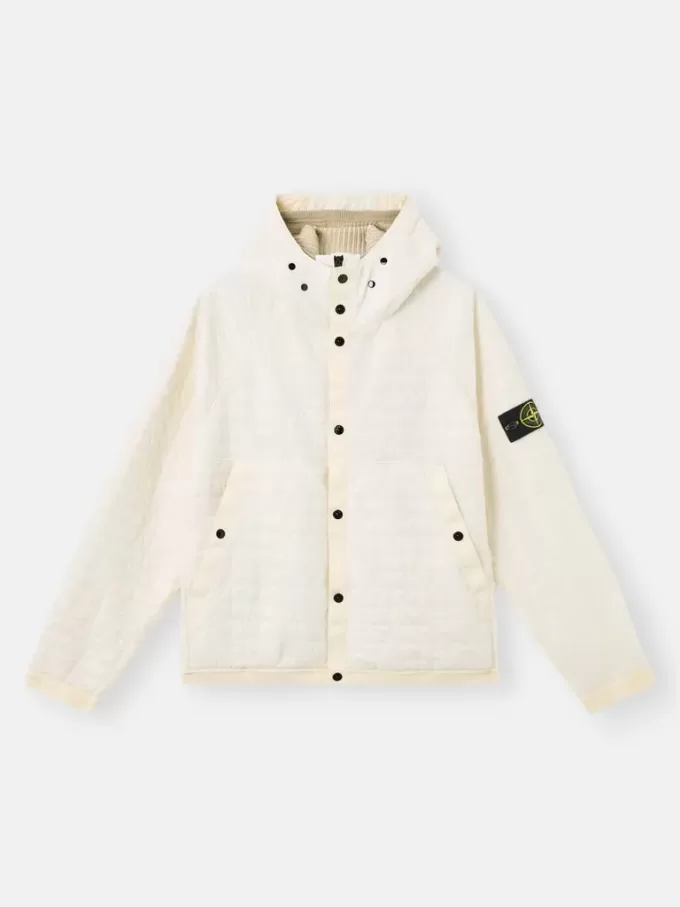 Veste rembourrée à capuche avec traitement anti-gouttes et résistance au vent Veste rembourrée à capuche avec traitement anti-gouttes et résistance au vent