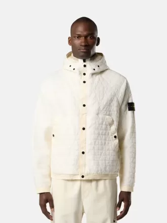 Veste rembourrée à capuche avec traitement anti-gouttes et résistance au vent Veste rembourrée à capuche avec traitement anti-gouttes et résistance au vent