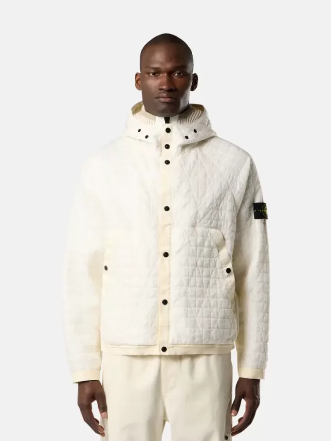 Veste rembourrée à capuche avec traitement anti-gouttes et résistance au vent Veste rembourrée à capuche avec traitement anti-gouttes et résistance au vent