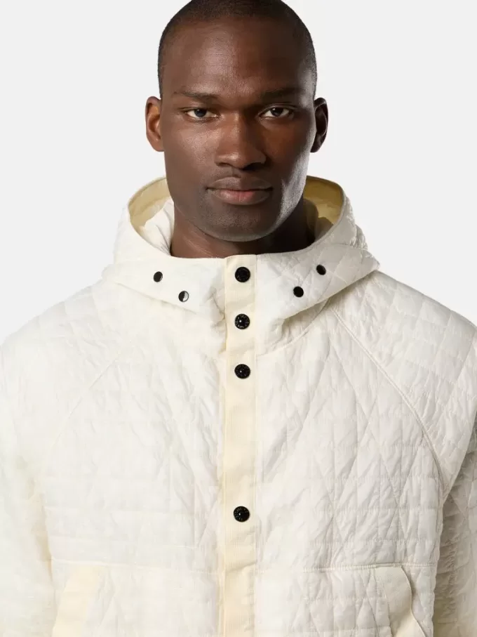 Veste rembourrée à capuche avec traitement anti-gouttes et résistance au vent Veste rembourrée à capuche avec traitement anti-gouttes et résistance au vent